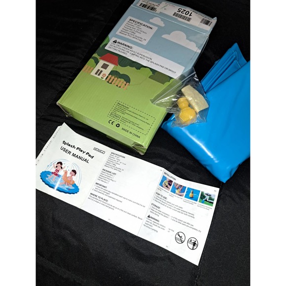 Splash Play Mat for Kids, Colorful Splash sprinkler pad - Picture 6 of 8